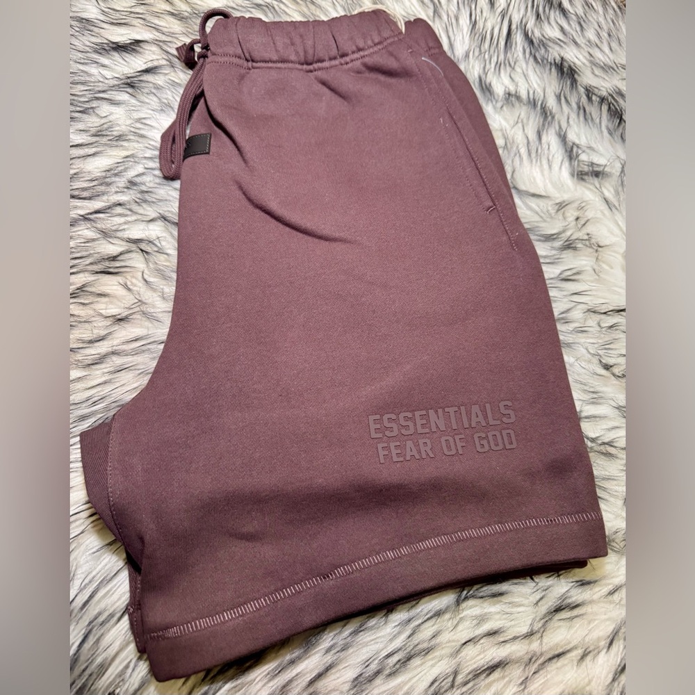 Essentials Fear Of God Plum Shorts